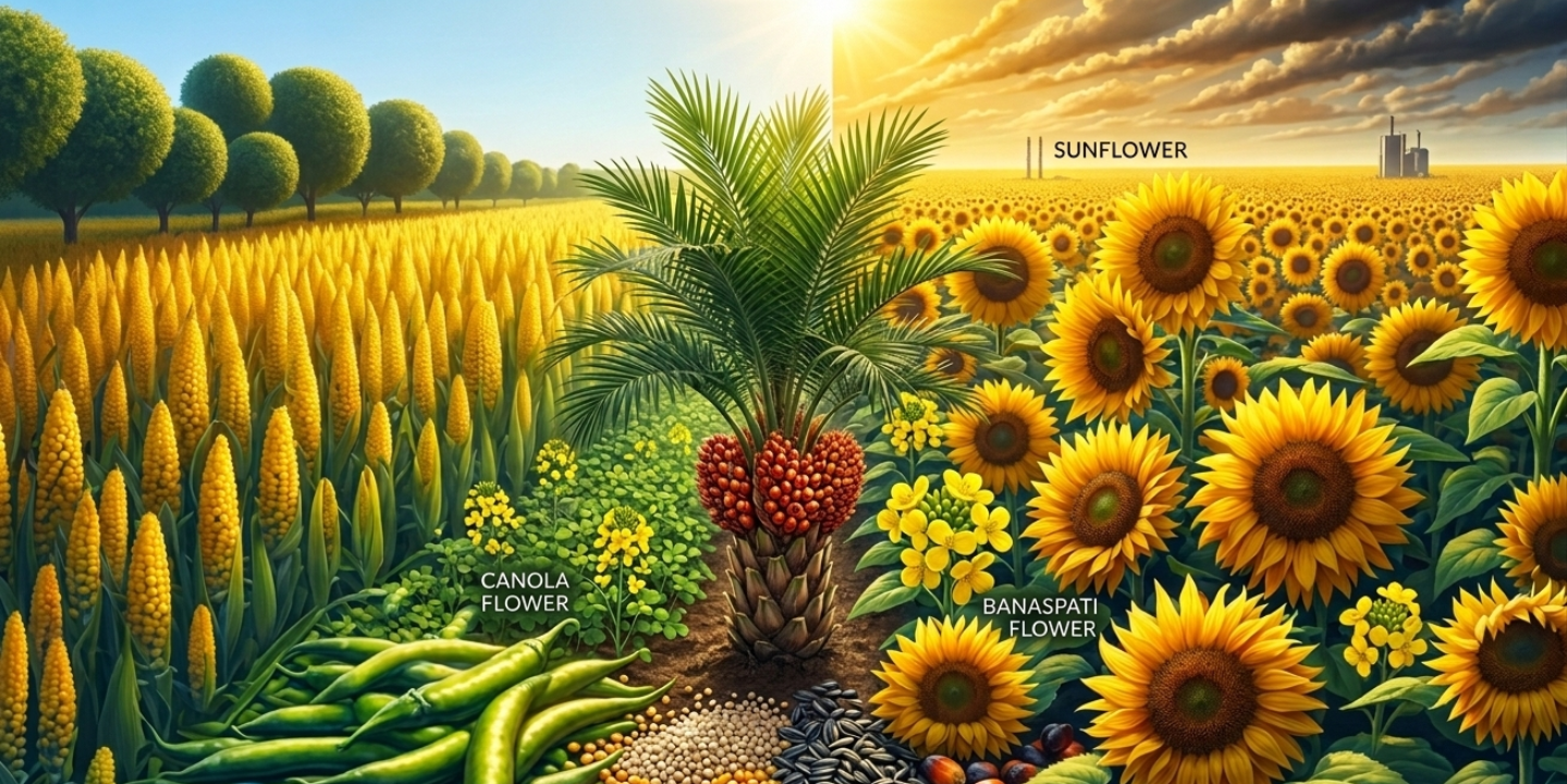 Understanding the Difference Between Sunflower Oil, Canola Oil, and Banaspati